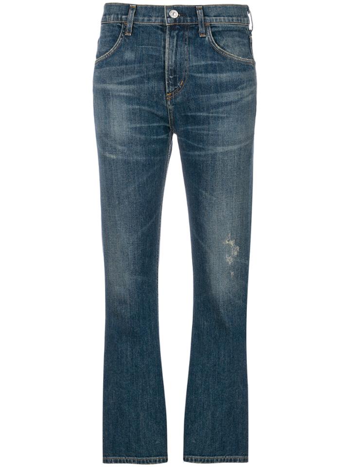 Citizens Of Humanity Cropped Bootcut Jeans - Blue