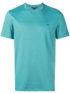 Michael Kors Embroidered Logo T-shirt, Men's, Size: Xxxl, Blue, Cotton