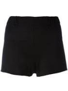 Casa Nata - Fitted Shorts - Women - Spandex/elastane/viscose - S, Black, Spandex/elastane/viscose