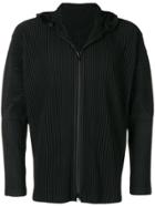 Issey Miyake Men Ribbed Hoody - Black
