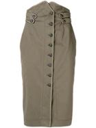 Pinko Military Pencil Dress - Green