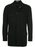 Comme Des Garçons Vintage Contrast-trim Utility Jacket - Black