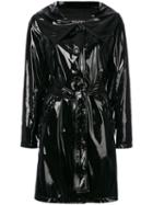 Boutique Moschino - Belted Trench Coat - Women - Polyester/polyurethane/acetate/viscose - 42, Black, Polyester/polyurethane/acetate/viscose
