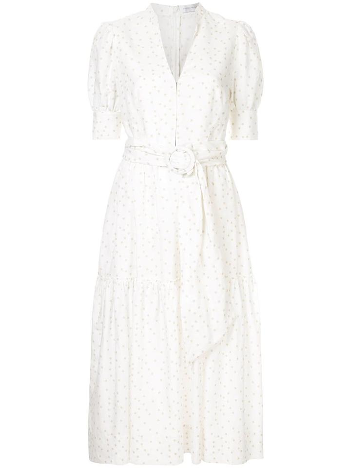 Rebecca Vallance Holliday Dotted Shirt Dress - White