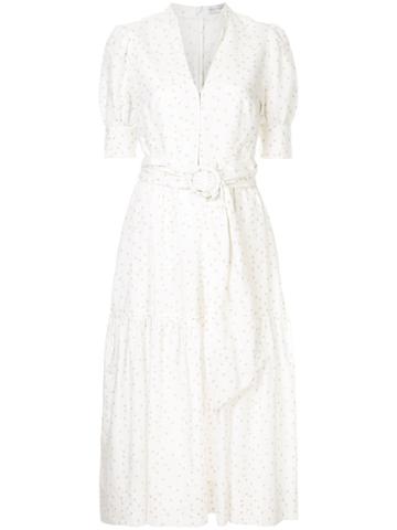 Rebecca Vallance Holliday Dotted Shirt Dress - White
