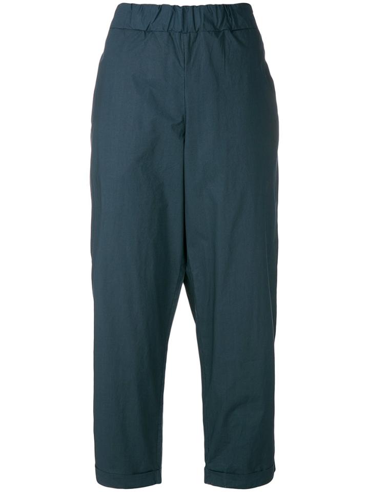 Labo Art Turned Up Hem Trousers - Blue