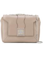 Manurina Square Detail Shoulder Bag, Women's, Nude/neutrals
