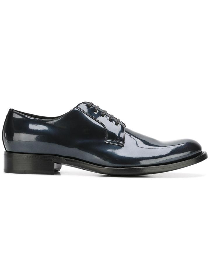 Dolce & Gabbana Patent Derby Shoes - Blue