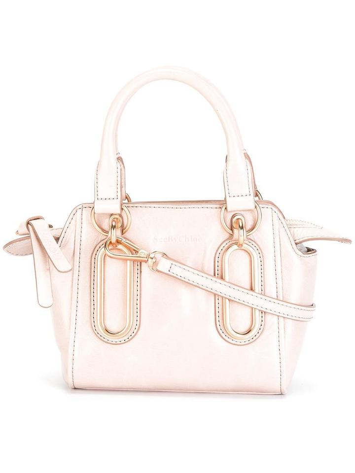 See By Chloé 'paige' Crossbody Bag, Pink/purple, Calf Leather