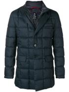 Fay Button Padded Jacket - Blue