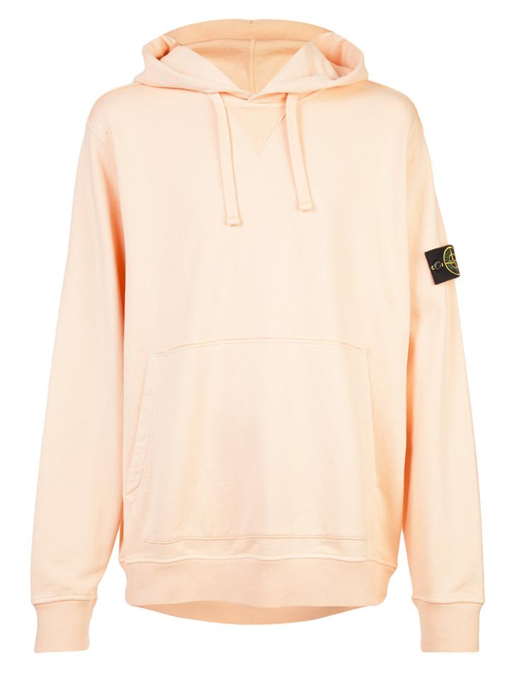 Stone Island Garment Dyed Hoodie - Yellow & Orange