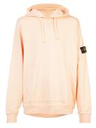 Stone Island Garment Dyed Hoodie - Yellow & Orange