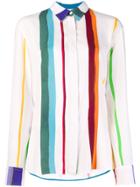 Paul Smith Brush Stripe Print Shirt - White