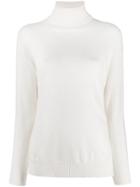 Zanone Turtle Neck Plain Jumper - White