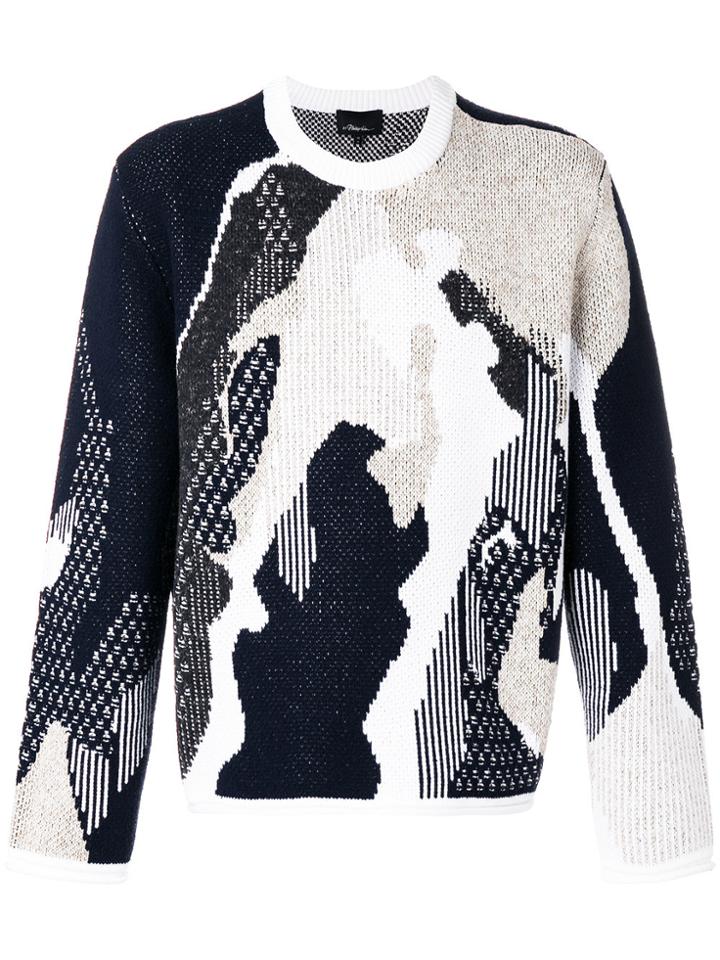 3.1 Phillip Lim Abstract Knit Jumper - Multicolour