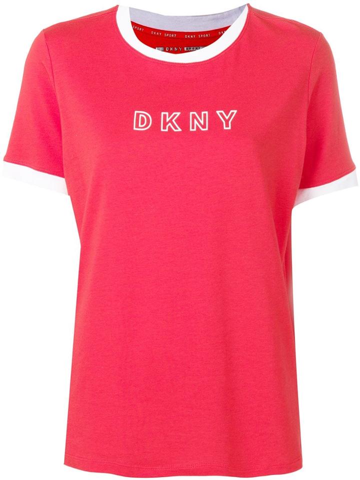Dkny Logo Print T-shirt - Red
