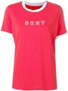 Dkny Logo Print T-shirt - Red