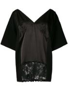 Mm6 Maison Margiela Panelled Slip T-shirt - Black