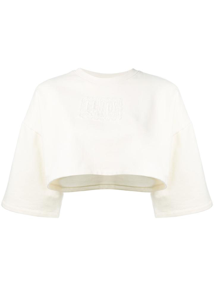 Fenty X Puma - Cropped Crew Neck T-shirt - Women - Cotton/polyester/spandex/elastane - Xs, Nude/neutrals, Cotton/polyester/spandex/elastane