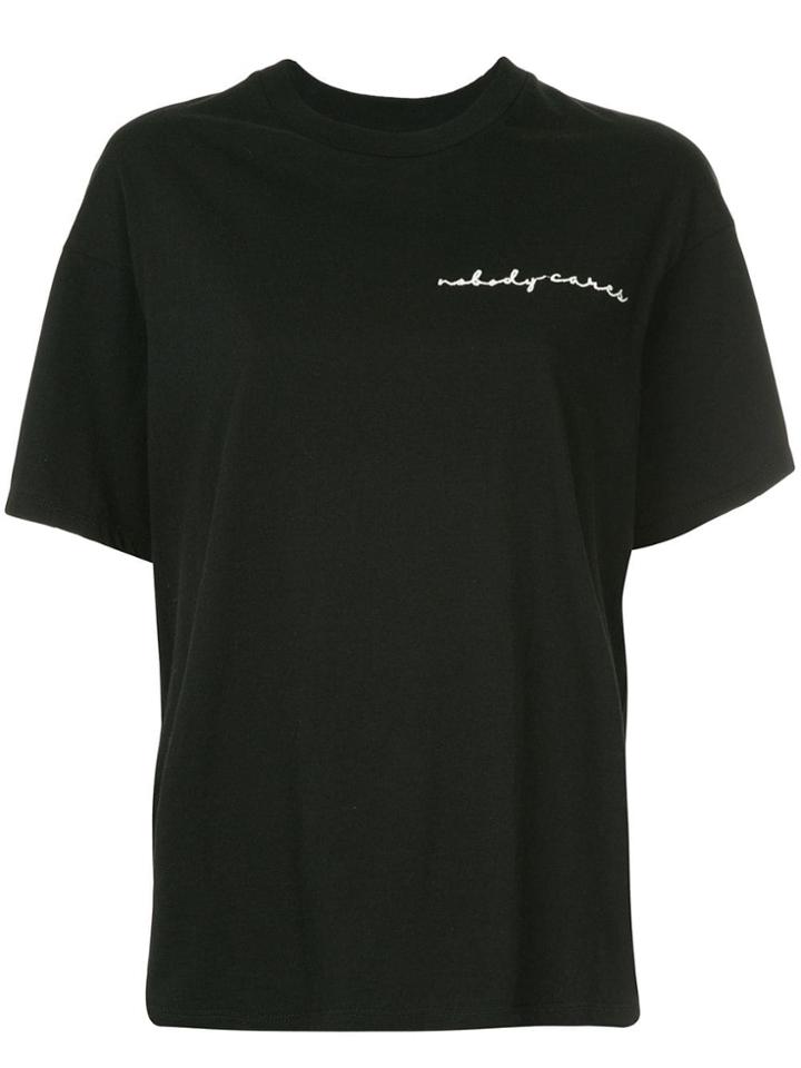 Nobody Denim Nobody Cares Favourite Tee Newblk - Black