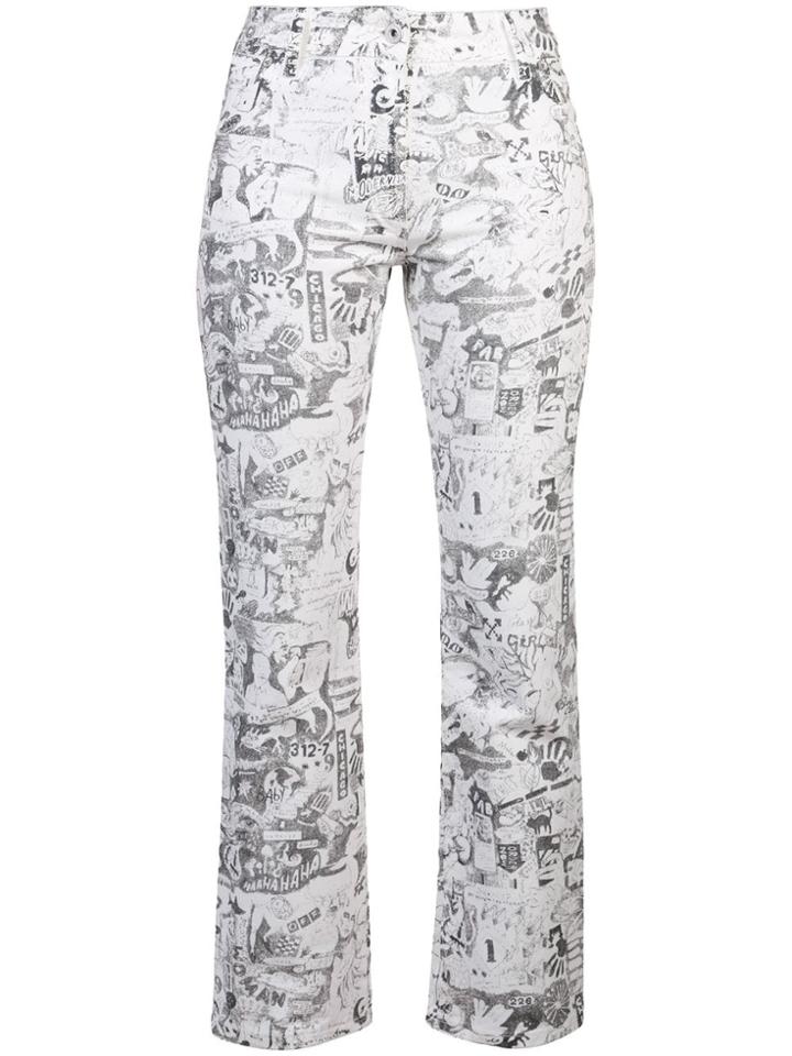 Off-white Cartoon Straight-leg Jeans