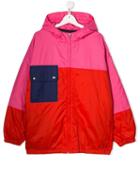 Marni Kids Teen Colour Block Hooded Jacket - Pink