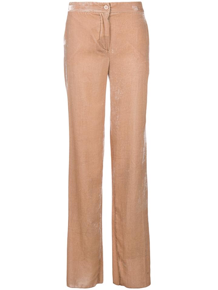 Blugirl Velvet Trousers - Nude & Neutrals