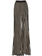 Balmain Stripe Wrap Trousers - Black