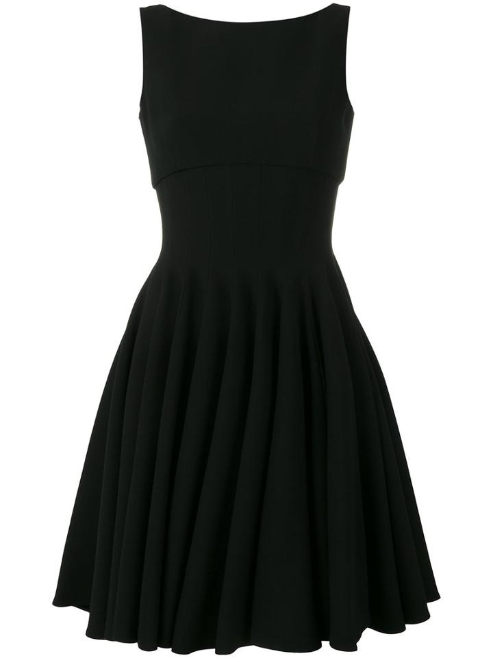 Miu Miu Pleated Dress, Women's, Size: 40, Black, Polyester/viscose