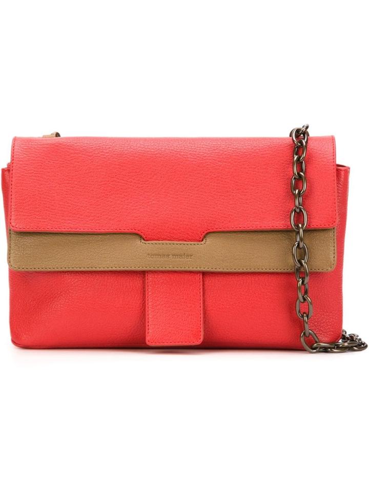 Tomas Maier 'shiny Madras' Handbag - Red
