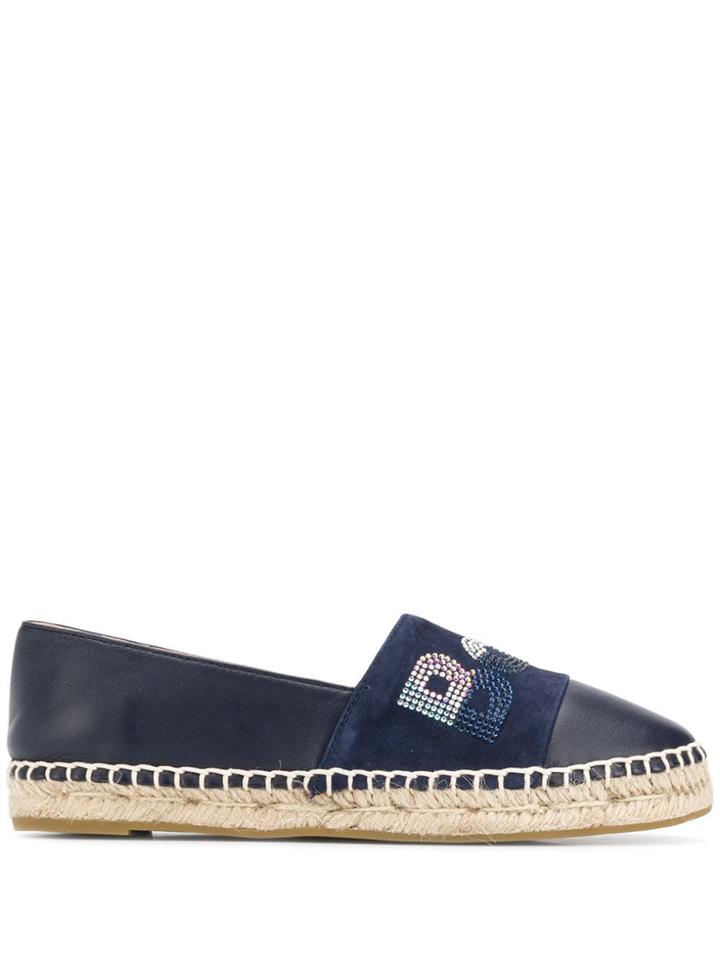 Baldinini Appliqué Detail Espadrilles - Blue