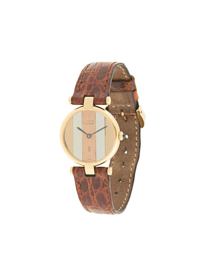 Cartier Vintage Quartz Wristwatch - Brown