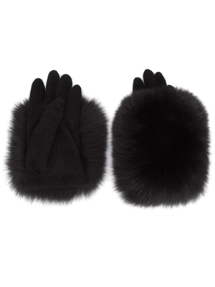 Tsumori Chisato 'yeti' Gloves, Women's, Black, Wool