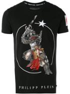 Philipp Plein - Skull Samurai Print T-shirt - Men - Cotton - L, Black, Cotton