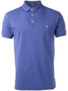 Polo Ralph Lauren Logo Patch Polo Shirt, Men's, Size: Large, Pink/purple, Cotton/spandex/elastane