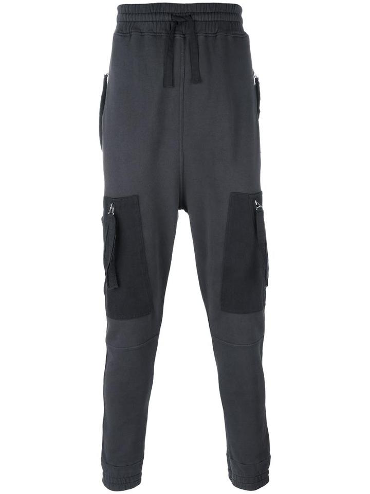 Blood Brother Cargo Track Pants, Men's, Size: Large, Grey, Cotton