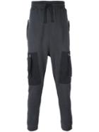 Blood Brother Cargo Track Pants, Men's, Size: Large, Grey, Cotton
