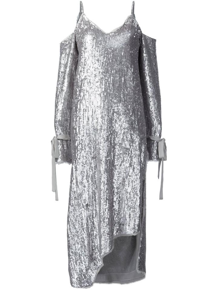 Magda Butrym Cut-out Sequin Dress