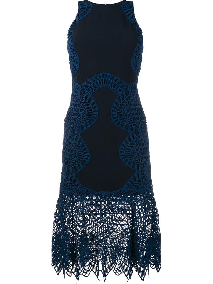 Jonathan Simkhai Macrame Lace Fitted Dress