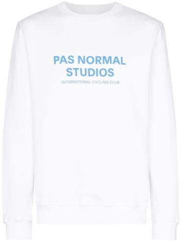 Pas Normal Studios Crewneck Logo Sweatshirt - White