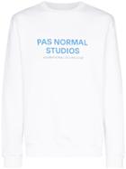 Pas Normal Studios Crewneck Logo Sweatshirt - White