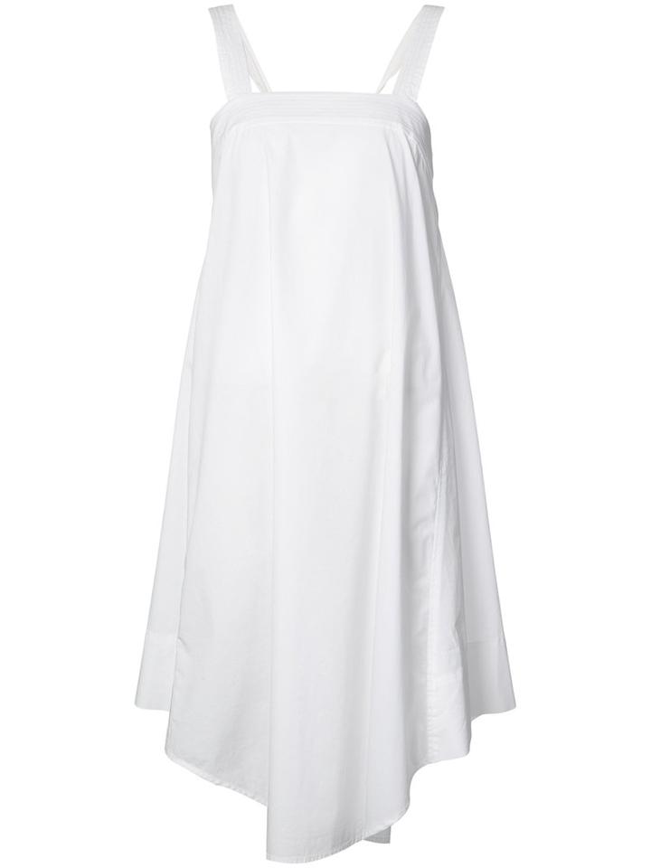 Back Lace-up Detail Dress - Women - Cotton/spandex/elastane - Xs, White, Cotton/spandex/elastane, Trina Turk