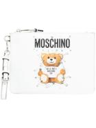 Moschino Teddy Bear Clutch Bag - White