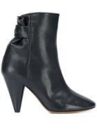 Isabel Marant Curved Ankle Boots - Black