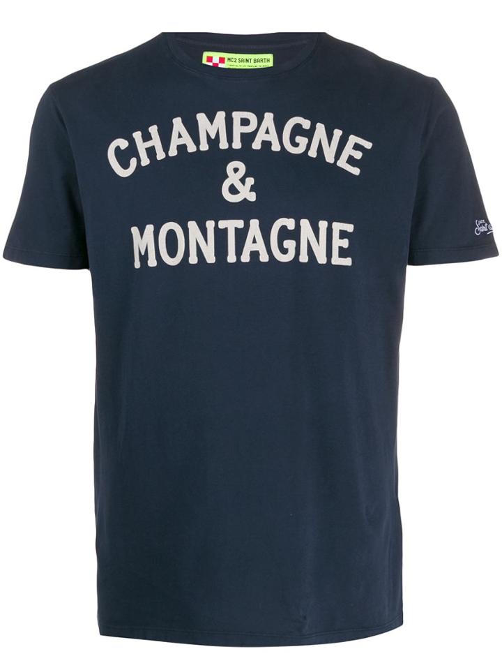 Mc2 Saint Barth Embroidered T-shirt - Blue