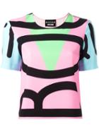Boutique Moschino Colour Block T-shirt, Women's, Size: 42, Polyester/other Fibers