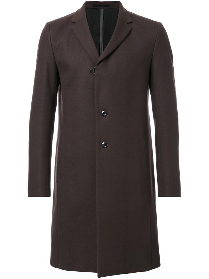 Kazuyuki Kumagai Classic Overcoat, Men's, Size: 2, Green, Wool