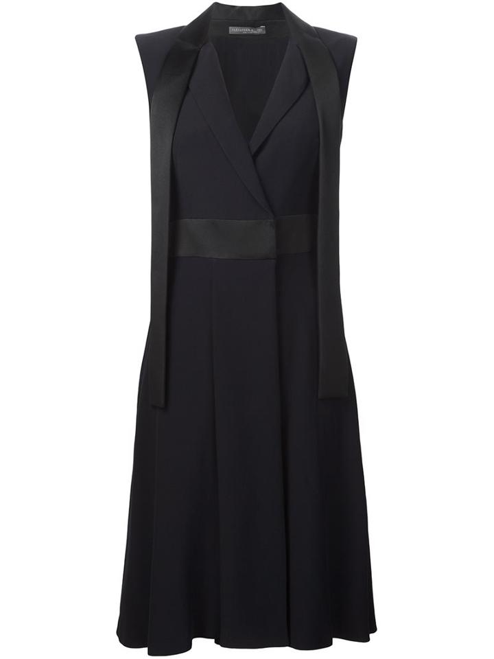 Alexander Mcqueen Tuxedo Lapel Dress