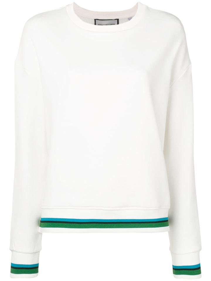 Roqa Contrast Trim Sweatshirt - Neutrals