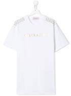 Alberta Ferretti Kids Logo Print T-shirt - White